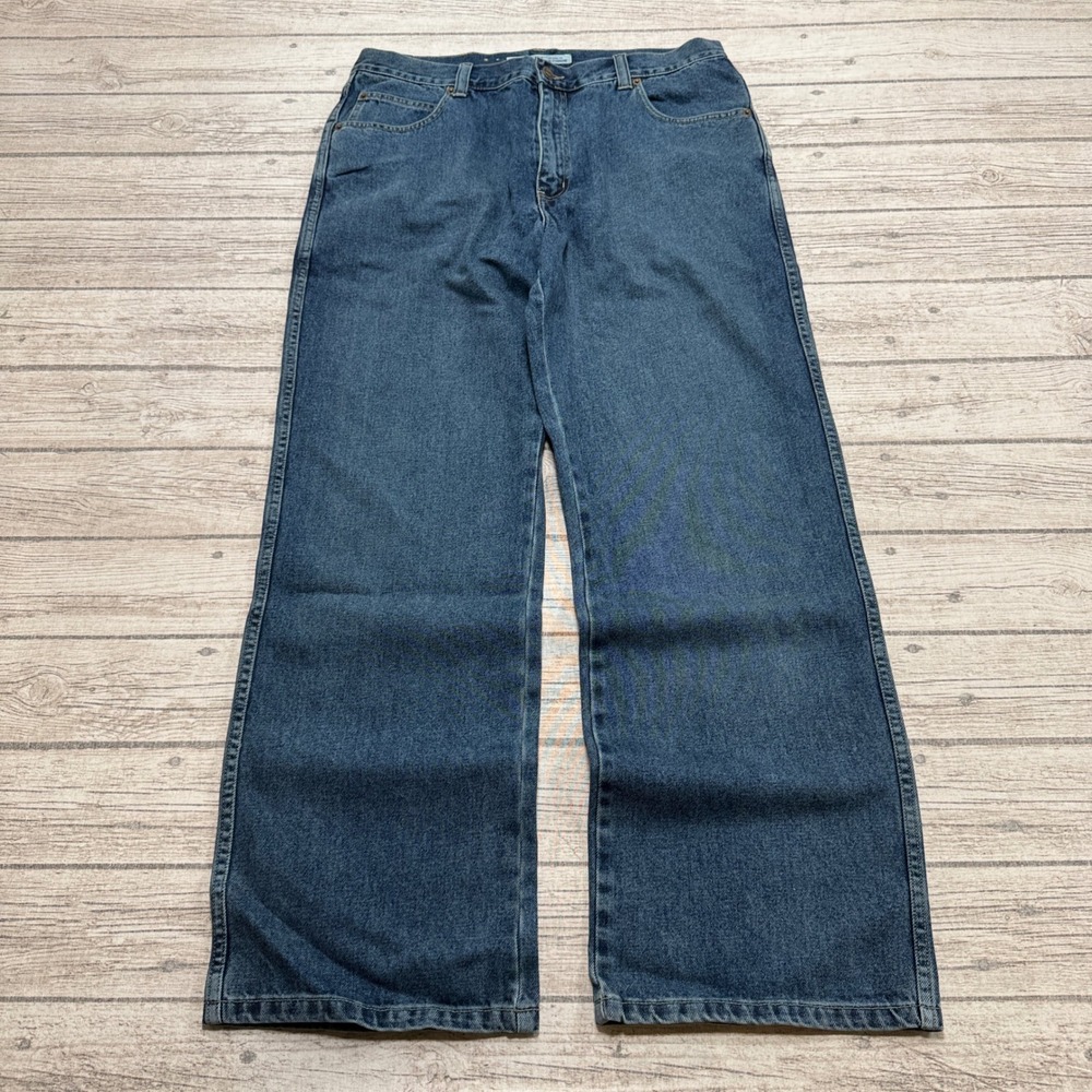 Vintage Cherokee Jeans Men's 36x32 Blue Wide Leg Baggy Fit Cotton Denim Skater